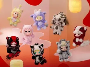 (Azi5005)POPMART Have a Good Run series plush pendant blind box