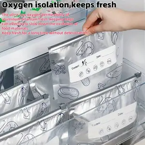 Aluminum Foil Food Storage Bags, Sealing Bags for Kitchen Organization, Odor-Proof Seal for Nuts, Grains, Snacks & Meats