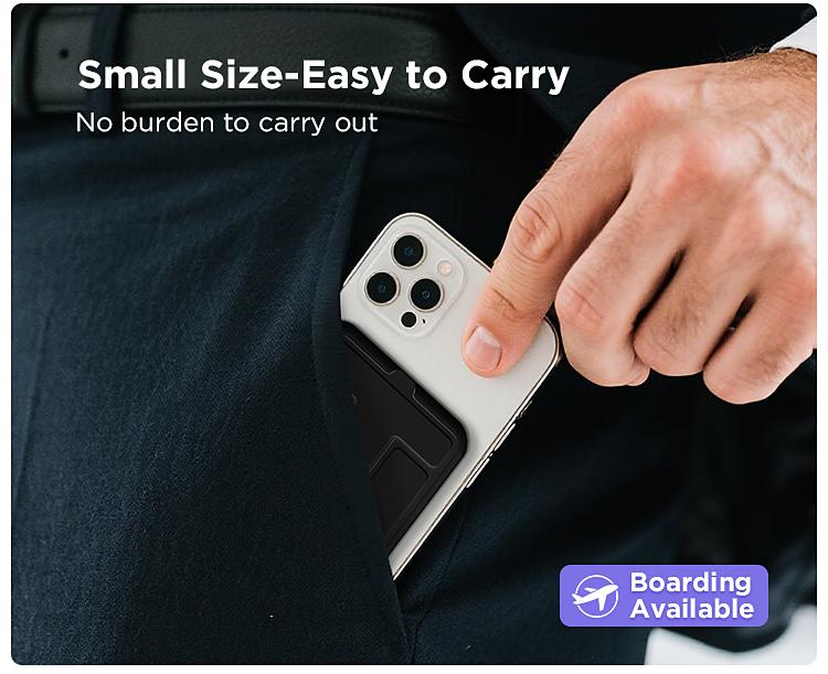 Magnetic Power Bank 10000mAh Wireless Portable Charger with USB-C Cable LED Display Foldable Battery Pack for iPhone 16/15/14/13/12/Pro/Pro Max Series Charging Compact Silicone Black Magnetic Power Bank 10000mAh Wireless Portable Charger with USB-C Cable LED Display Foldable Battery Pack for iPhone 16/15/14/13/12/Pro/Pro Max Series Charging Compact Silicone Black