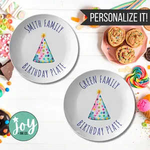 Birthday Hat Celebration Plate