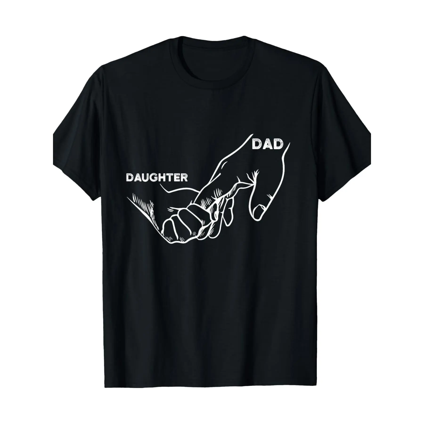 [100% Cotton] Adorable Dad & Daughter Matching T-Shirts For Father'S Day – Soft Cotton Black Casual Tees For A Perfect Gift T-Shirt For Men And Women
