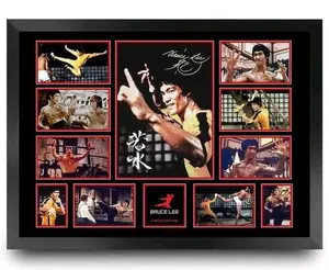 BRUCE LEE LEGEND SIGNED PHOTO POSTER No No Framed LIMITED EDITION MEMORABILIA