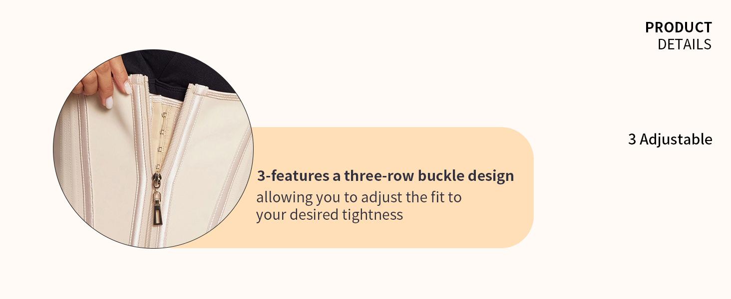 Latex Waist Trainer for Women Sport Corset Shapewear with Zipper Fajas