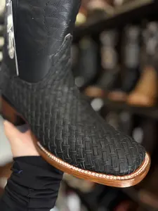 Rodeo Boots Basket Woven Black