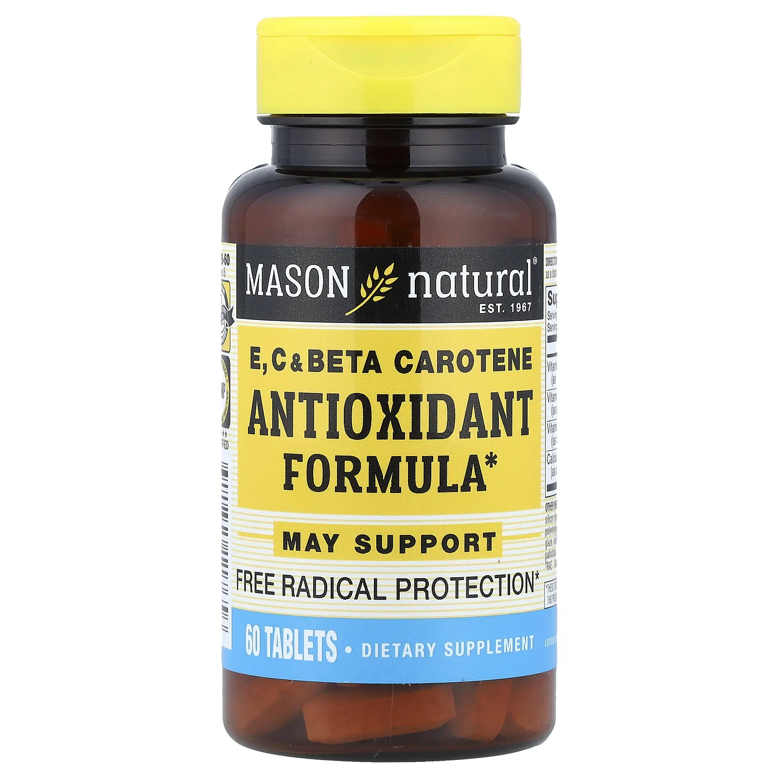 Mason Natural Vitamins E, C & Beta Carotene, 60 Tablets