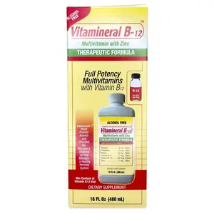 Vitamineral B12 Memper Energy Boosting & Immune Support Liquid Supplement 16oz