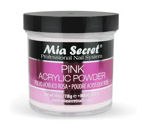 Mia Secret Pink Acrylic Powder 4 oz. Acrylic False Nail Powders by Mia Secret