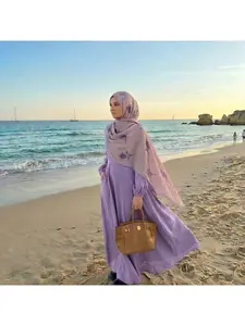 New women's sea island silk embroidered long scarf shawl, seaside sun protection decorative headscarf shawl all-in-one