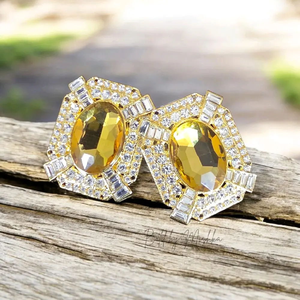 Bold by Mishka yellow diamond earring
