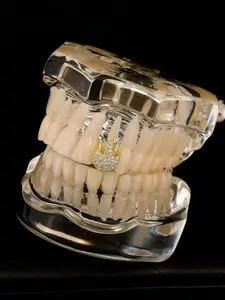 Hip Hop Flame Single Gold Tooth Cap with Full Rhinestones, Unique Punk Style Teeth Jewelry for Everyday Wear, 14k Gold Plating, Tooth Gem