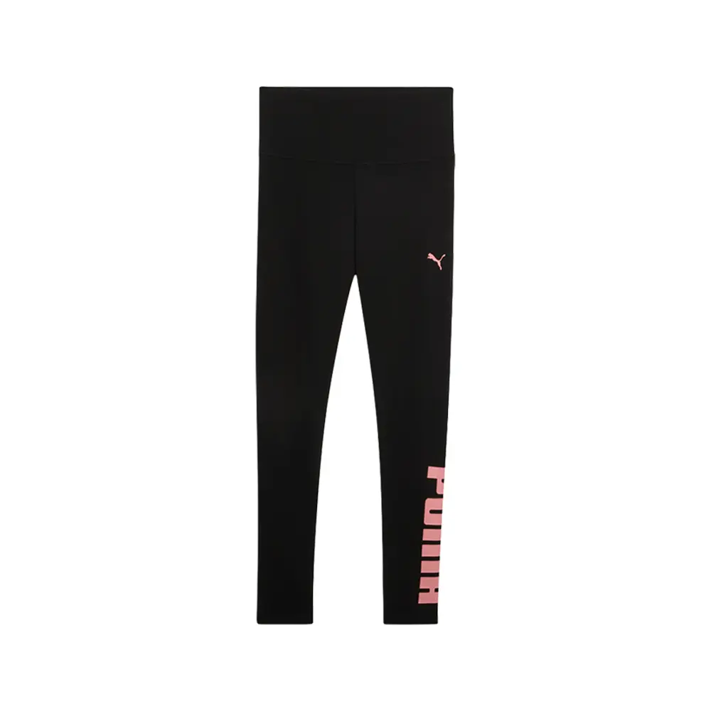 PUMA Womens Essentials Athletic Logo Leggings Casual - Black