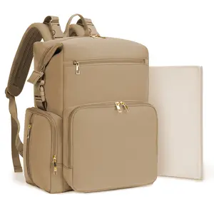 CEI-CEI Neoprene Diaper Bag Backpack with Changing Pad – Multifunctional, Large Waterproof Baby Bag with Insulated Pockets, Lightweight Travel Backpack for Mom & Dad, Ideal Baby Shower Gift for Newborns, Baby Boys & Girls