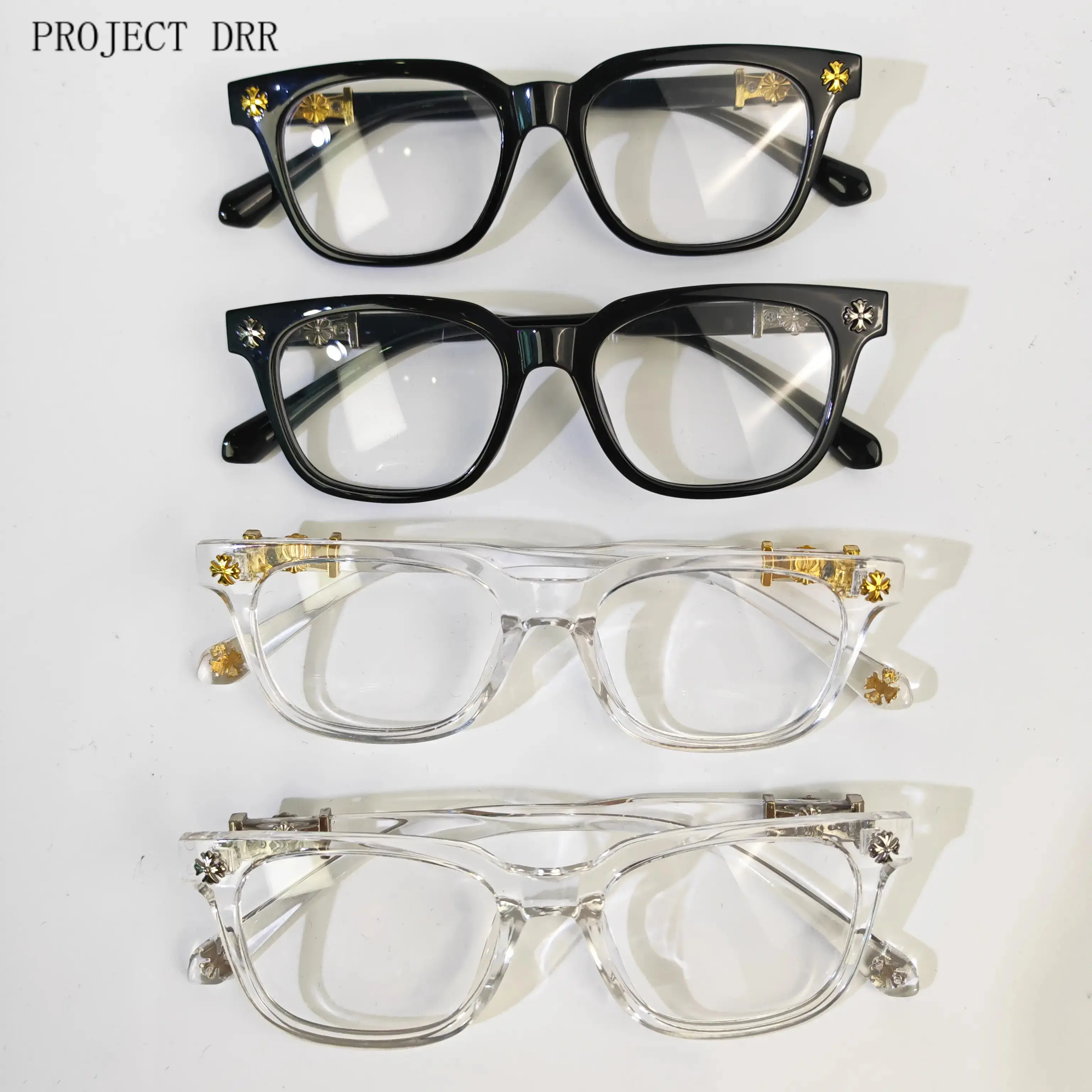 Anti Blue Light Glasses for Men & Women, Stylish Square Frame Eyeglasses, Fashionable Lightweight Eyewear for Work, Gaming, Driving & Daily Wear PROJECT DRR