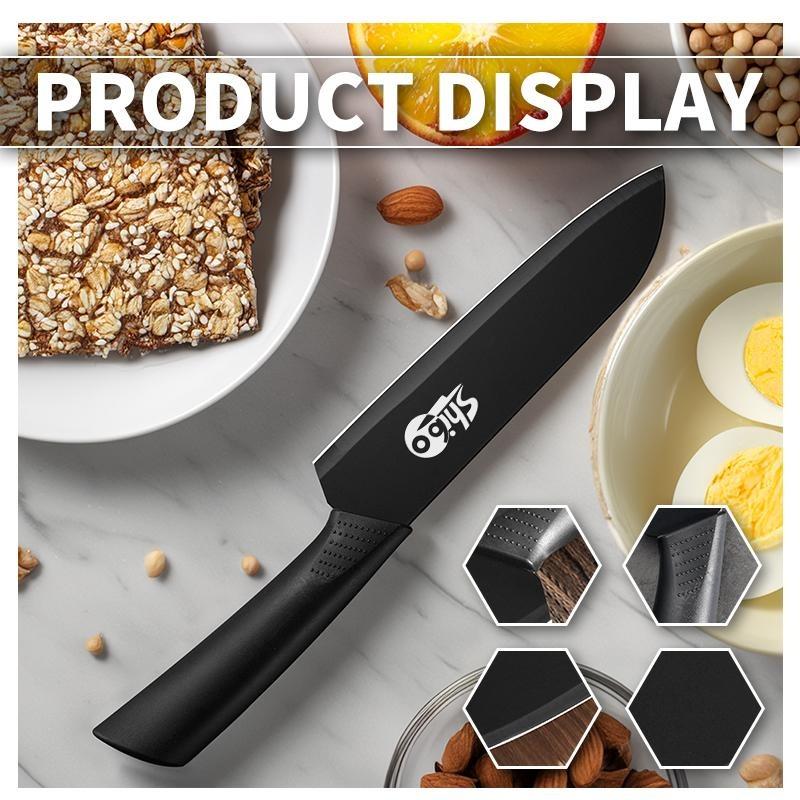 3-piece knife set household chef knife vegetable knife fruit knife set for cutting meat, vegetables and fruits sharp kitchen knives Block