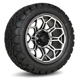 14" GTW® Bravo Wheels with 22" Timberwolf DOT Tires - Set of 4 - Select Your Finish