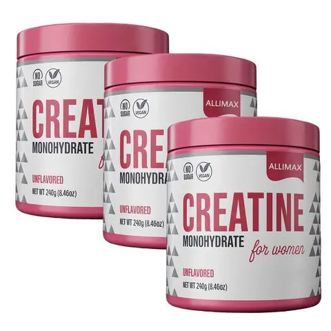 Creatine for Women Monohydrate Powder + 2000mg Collagen + 1g BCAA 2:1:1 - Supports Lean Muscle, Recovery, Energy & Stamina | Micronized