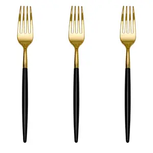 Trendables Forks Black/Gold | 20 Count