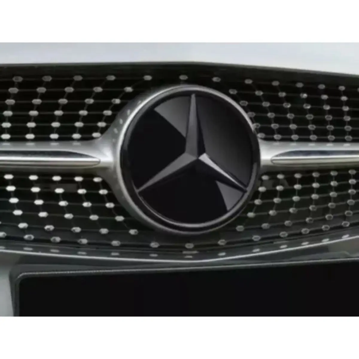 Mercedes Benz GLC GLE GLS Star Mirror Gloss Black Grille Badge Emblm 20.5CM