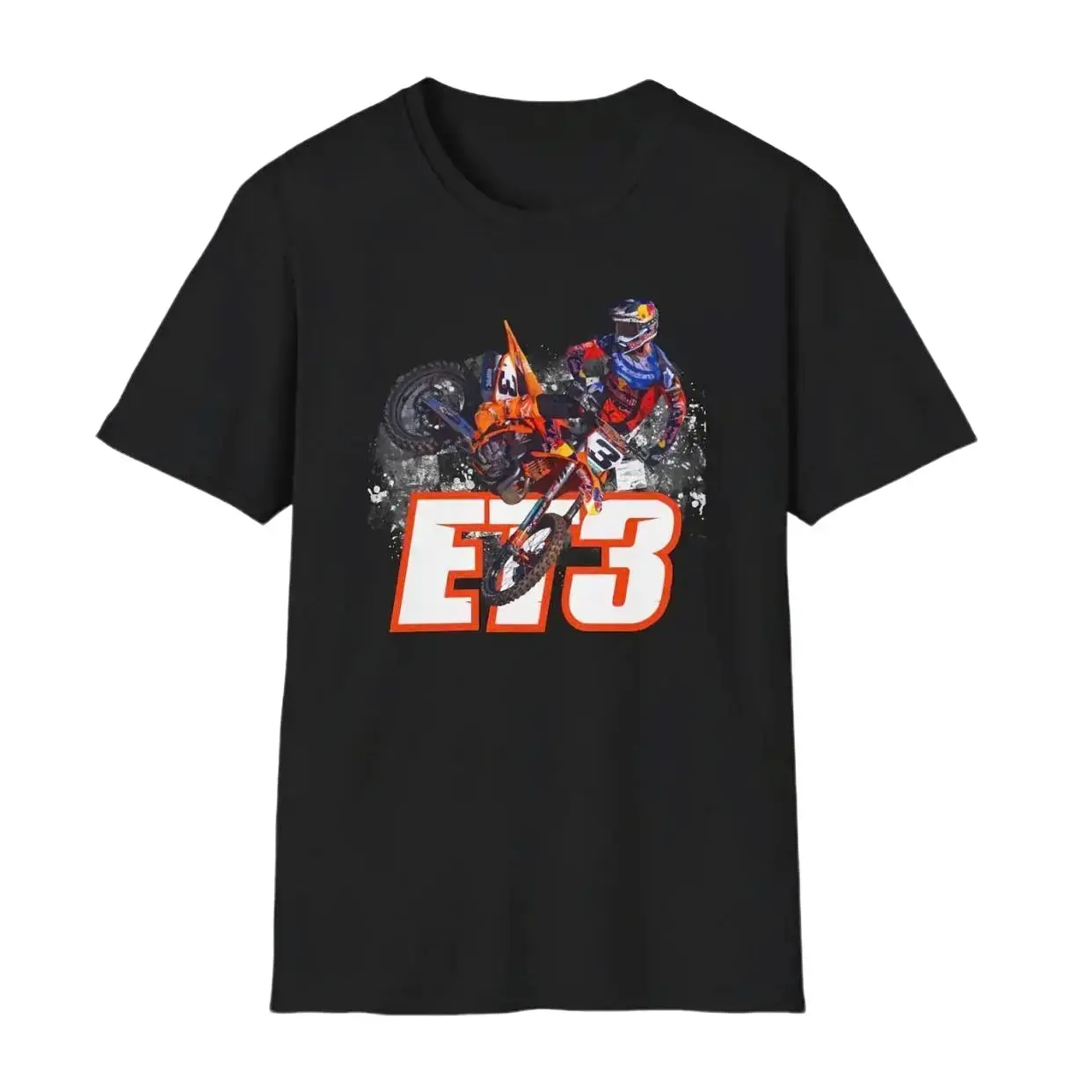 Eli Tomac ET3 Supercross T-Shirt, Motocross Dirt Bike Motorcycle Tee, MX Racing Apparel for Fans