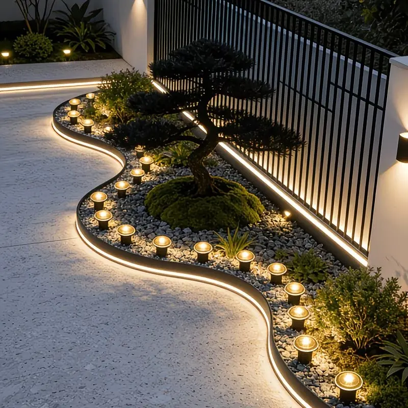30PCS Solar Pathway Lights, Outdoor Garden Lanterns with 8 Modes, Auto Switch, Ideal for Walkways, Camping, Weddings, Festive Decorations