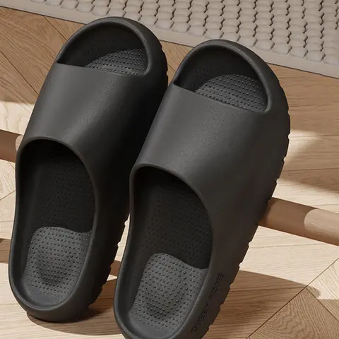 Men's Comfortable Summer Slippers Slides for Home, Soft Non Slip Bath Slippers, Couples Casual Footwear for Relaxation, House Slipper, Slipper Shoes
