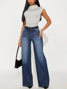 Shock And Awe Vintage Tinted Baggy Jeans - Dark Wash