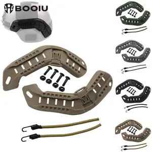 BOOIU Tactical MICH2000 Helmet Side Guide Rail ARC Helmet Mount Rail Hunting Cycling Airsoft Mich 2000 Helmet Adaper Accessories