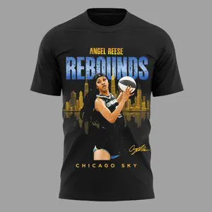 Angel Reese All Over Print Shirt 3D Graphic Bayou Barbie Merch Regular Fit Tee HY4205