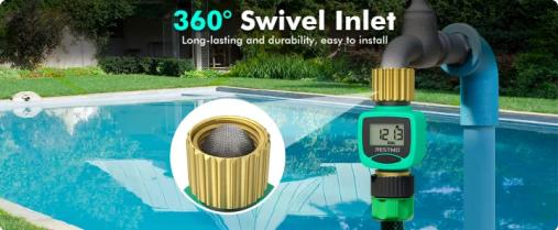 RESTMO Water Flow Meter with Brass Inlet & Outlet, Measure Gallon/Liter Consumption and Flow Rate for Outdoor Garden Hose Watering, RV Water Tank Filling, Lawn Sprinkler and Nozzle Sprayer RESTMO Water Flow Meter with Brass Inlet & Outlet, Measure Gallon/Liter Consumption and Flow Rate for Outdoor Garden Hose Watering, RV Water Tank Filling, Lawn Sprinkler and Nozzle Sprayer