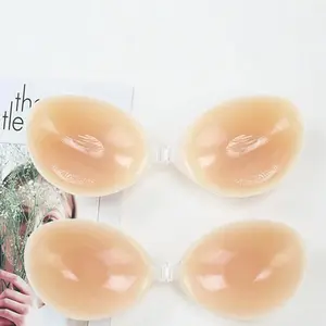 Women's Silicone Adhesive Bra Set Invisible Reusable Design Perfect for Weddings dress Summer Comfortable Daily Wear Seamless Nipple Covers Push-Up Anti-Exposure