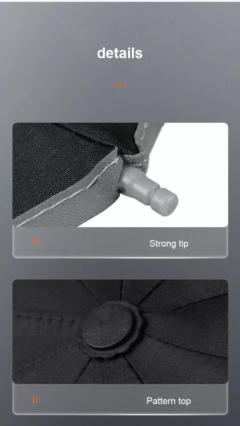 LED Umbrella Male Fully Automatic Reverse Umbrella Female Dual Purpose Folding Automatic Umbrella Large Size