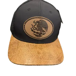 Gorra Negro y Cafe with Eagle Logo - Black and Brown Hat Featuring a Unique Design