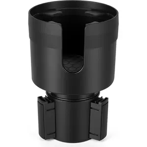Cup Holder Expander, Large Cup Holder Extender for  with Adjustable Base, Water Bottle Holder Adapter Fits ,  24/32oz, Big Water Bottles in 3"-3.9", Black