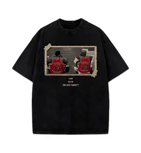 Chicago The Last Dance Vintage MJ & Pip T-Shirt Crewneck Cotton