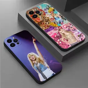 H-Hannah M-Montana Phone Case For iPhone 17 Air 16,15,14,13,12,11 Plus,Pro Max,XS,X,XR,SE,Mini,8,7,Soft Silicone Black Cover
