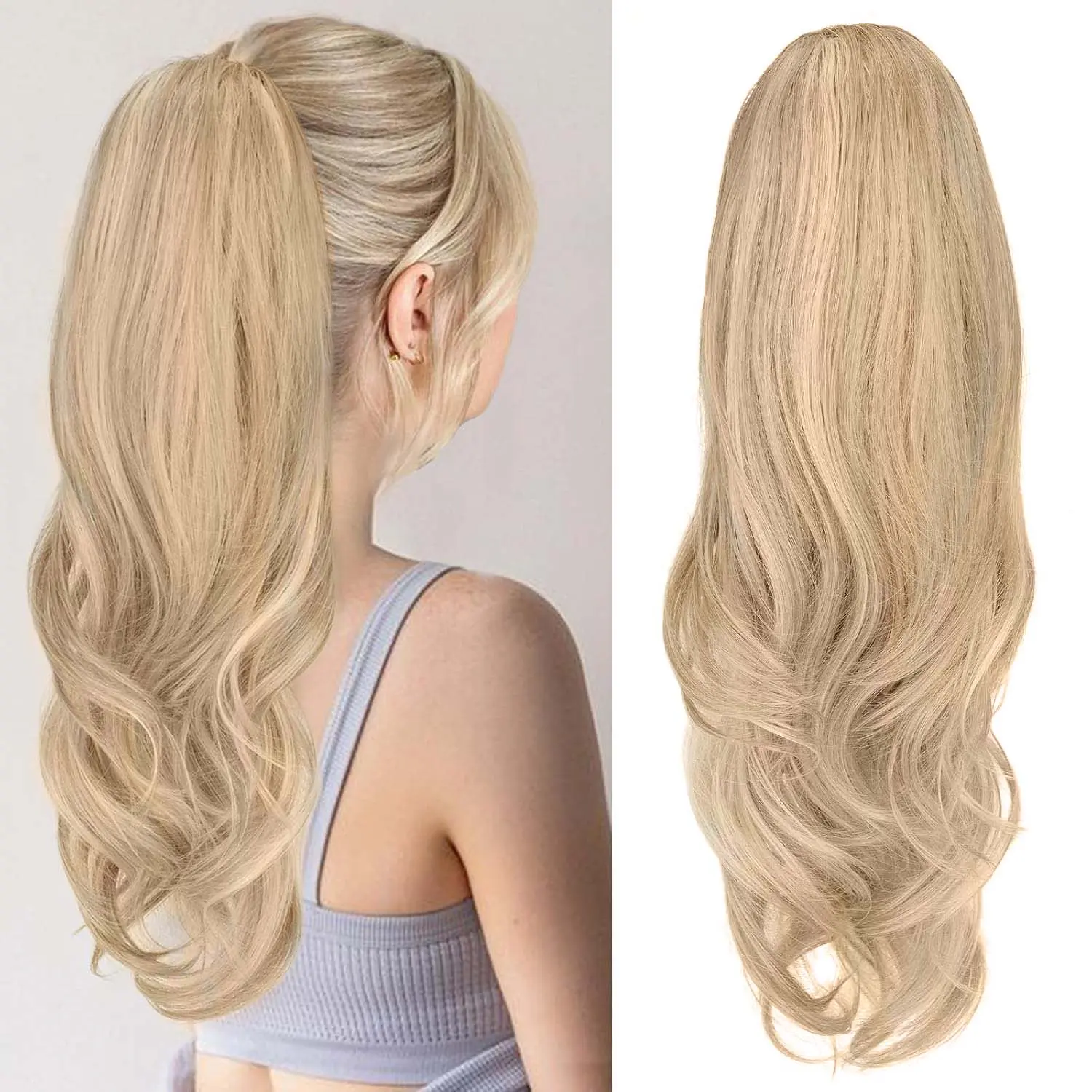 Drawstring-Mixed Blonde 20inch