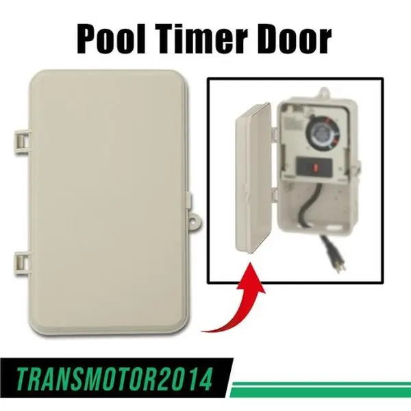 G-PLUS Motor Interior Swimming Pool Timer Door Replacement for Plastic Intermatic Box Cover Beige