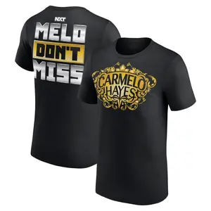 Men's Black #CarmeloH@yes NXT Debut Authentic T-Shirt, Short Sleeve Crew Neck T Shirt, Fitted, Pull On, Casual, Unisex Cotton Top, Menswear, Womenswear