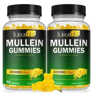 [NEW]Mullein Gummies 2000MG for Lung Respiratory Support | Mucus & Cough Relief for Smokers | Soothes Throat, Clears Chest | Vitamin C Immune Defense | Vegan Dietary Supplement Healthcare