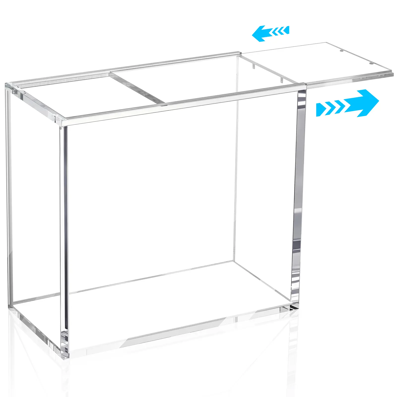 1/2/4 Pack ETB Acrylic  Case - Secure Sliding Magnetic Top Loading Clear Case - Elite Trainer Box Clear Display Case 6mm Thick Acrylic - Compatible with Pokemon ETB Display Box Storage Container