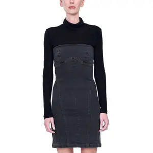 ESTHE Denim Corset Mini Dress