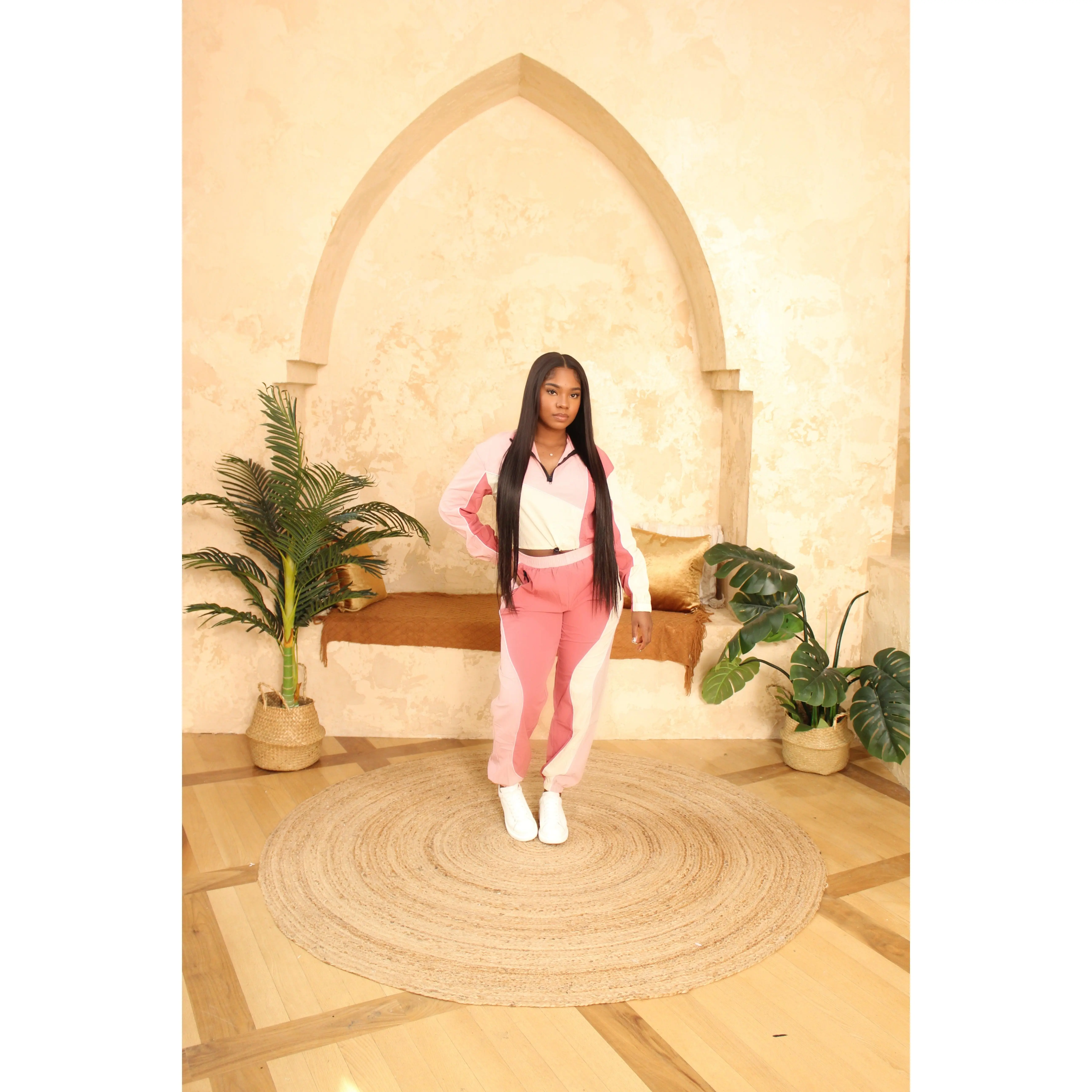 Asia Windbreaker Set - Pink