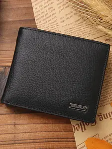 New Men's Short Leather Wallet, Business Wallets, Business Minimalist Bifold Mini Wallet, Personalized Text, Simple Design, Father's Day Gift, Daily Use, Fashionable