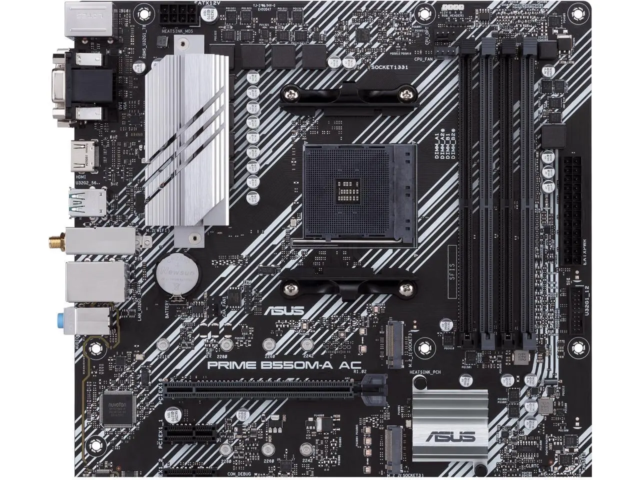 ASUS PRIME B550M-A AC AM4 AMD B550 SATA 6Gb/s USB 3.0 HDMI Micro ATX AMD Motherboard ASUS PRIME B550M-A AC AM4 AMD B550 SATA 6Gb/s USB 3.0 HDMI Micro ATX AMD Motherboard