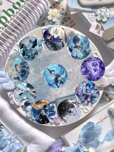 Anime Character Badge Set, Perfect for Acgn Enthusiasts, Ideal for Bags & Clothing Decor, Creative DIY Gift for All Holidays