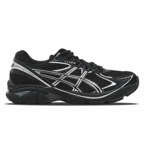 Men's Asics GT-2160 Running Shoe - Black, Pure Silver, Rubber Sole, Casual Sneaker, Comfortable Walking Shoes