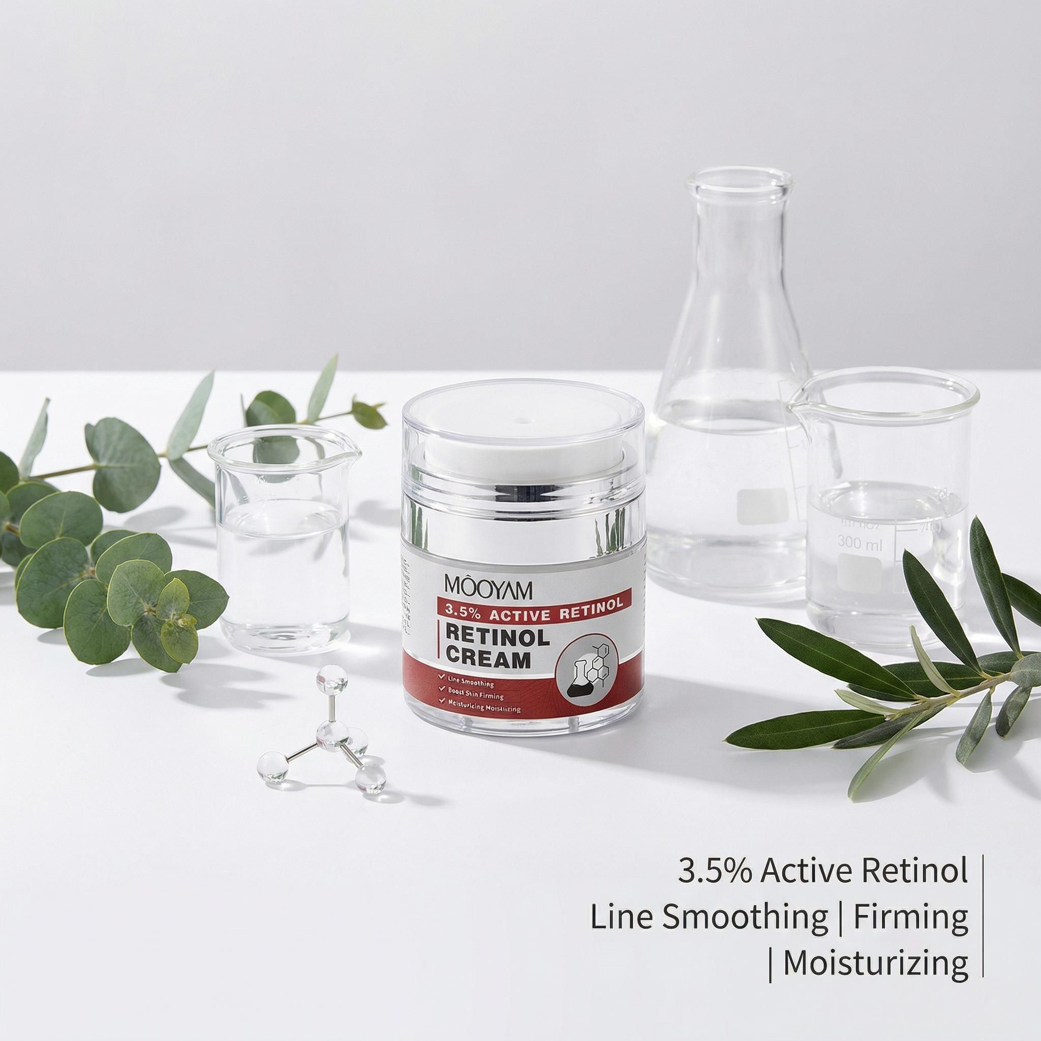 MOOYAM Retinol Cream — Hydrating & Anti-Wrinkle Facial Moisturizer | Enhances Skin Firmness | Improves Skin Texture | Long-Lasting Hydration | Suitable for All Skin Types