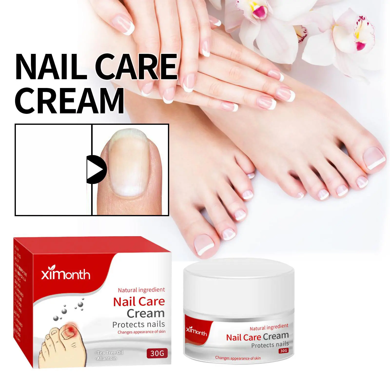 Ximonth Nail Care Cream, Light Armor Repair Bad Ingrown Nail Nails Brothers Nail Thickening A Ditch Nursing Manicure Comfort