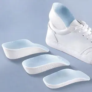 1 Pair TPU Arch Support Insoles, Lightweight Breathable Invisible Height Increase Shoe Pads with Pull-On Closure, Hand Wash Only - Sports Half Cushion for Enhanced Comfort, EVA Insole, Active Shoe Insoles
