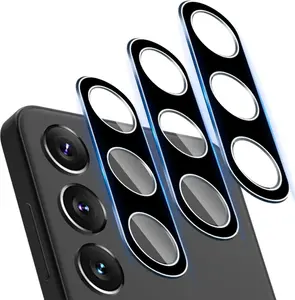 [3-Packs Camera Lens Protector for  Galaxy S25+ Plus,9H Hardness Anti Scratch Easy Installation Tempered Glass - Black